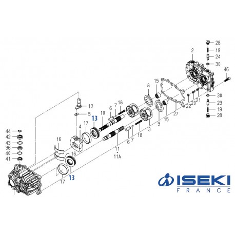 Roulement Hydro ISEKI (K510-001-015-00)