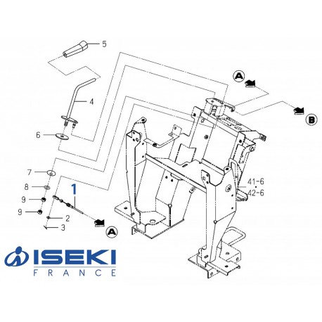 Câble Accélérateur ISEKI (1782-117-520-00)