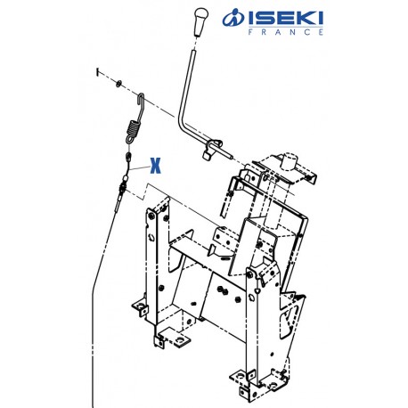 Câble d'Embrayage ISEKI (1782-334-280-30)