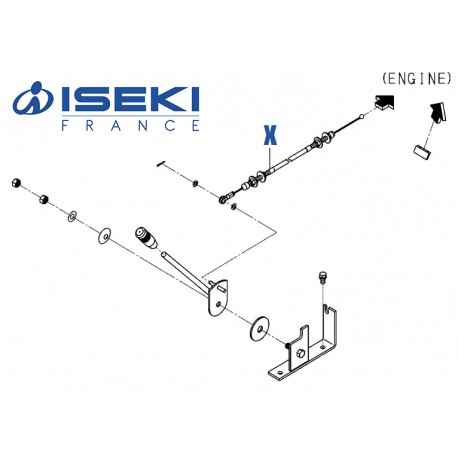 Câble Accélérateur ISEKI (1832-117-230-00)