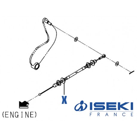 Câble Accélérateur ISEKI (1832-118-210-10)
