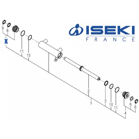 Kit Joints Vérin ISEKI (K167-005-300-10)