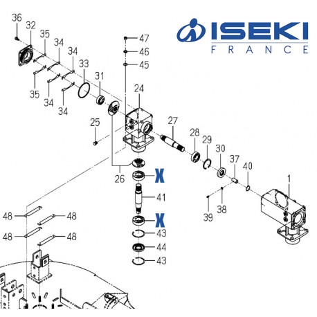 Roulement Boîtier ISEKI (V600-110-620-60)