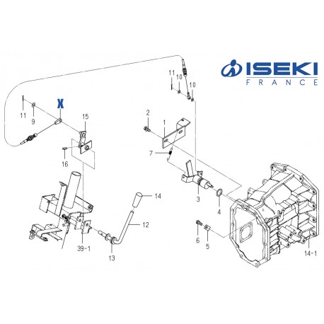 Câble 4WD ISEKI (1770-225-220-10)