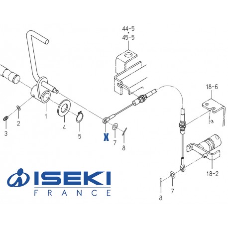 Câble Différentiel ISEKI (1771-216-220-00)