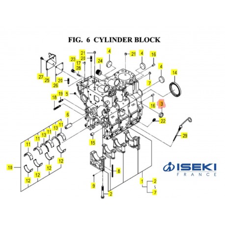 Pastille bloc cylindre