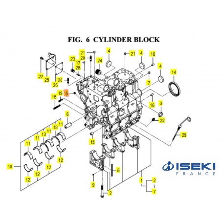 Bouchon bloc cylindre